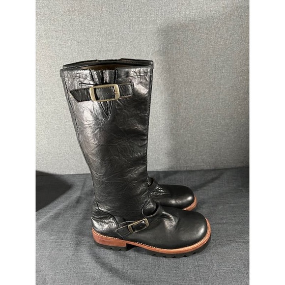 Jim Barnier Tall Black Leather Boots - Picture 2 of 6